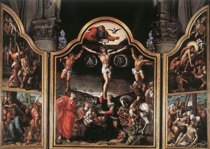 Bernaert Van Orley Altarpiece of Calvary Spain oil painting art